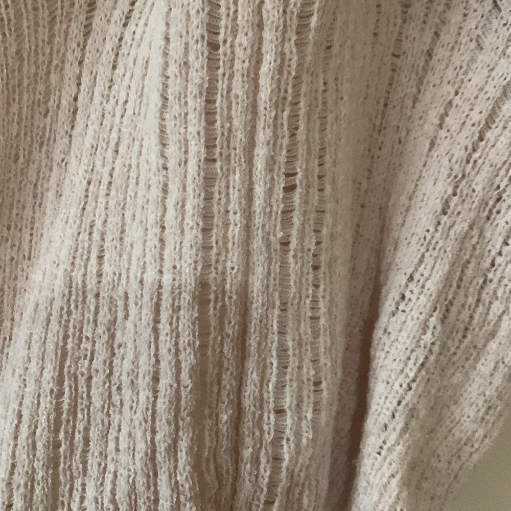 H&M Cream Ribbed Bikini Halter Sweater - Picture 3 of 6